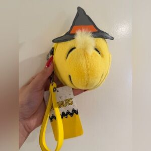 Yellow Peanuts Woodstock Halloween Witch Coin Purse